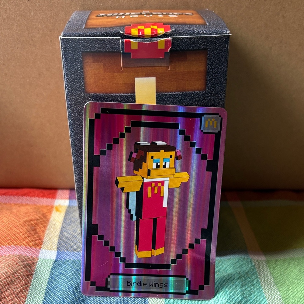 🍔🍟🍔 McDONALD’S A MINECRAFT MOVIE BIRDIE WINGS 🍔🍟🍔 NWT 🍔🍟🍔